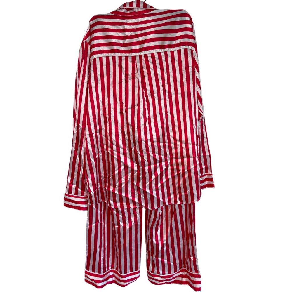 Show Me Your Mumu Classic PJ Set in Peppermint Stripe Medium New Womens Pajamas - Picture 5 of 14